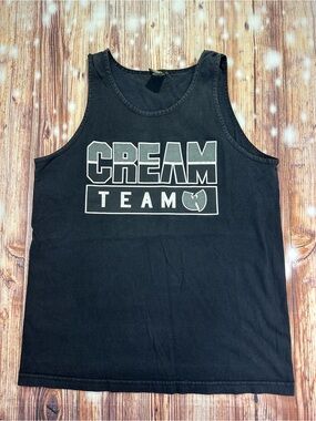 Vintage Wu-tang CREAM TEAM Tank Top  Hiphop Raptee Size Medium Men’s Made In USA